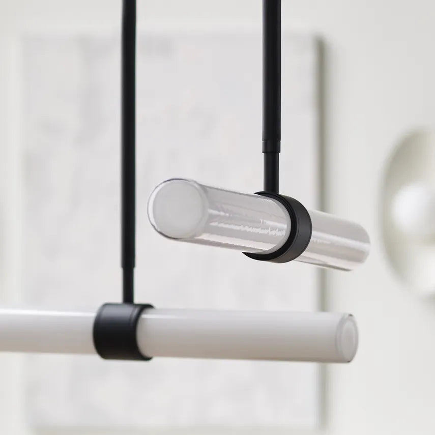 Calumn 4 Light Chandelier Black