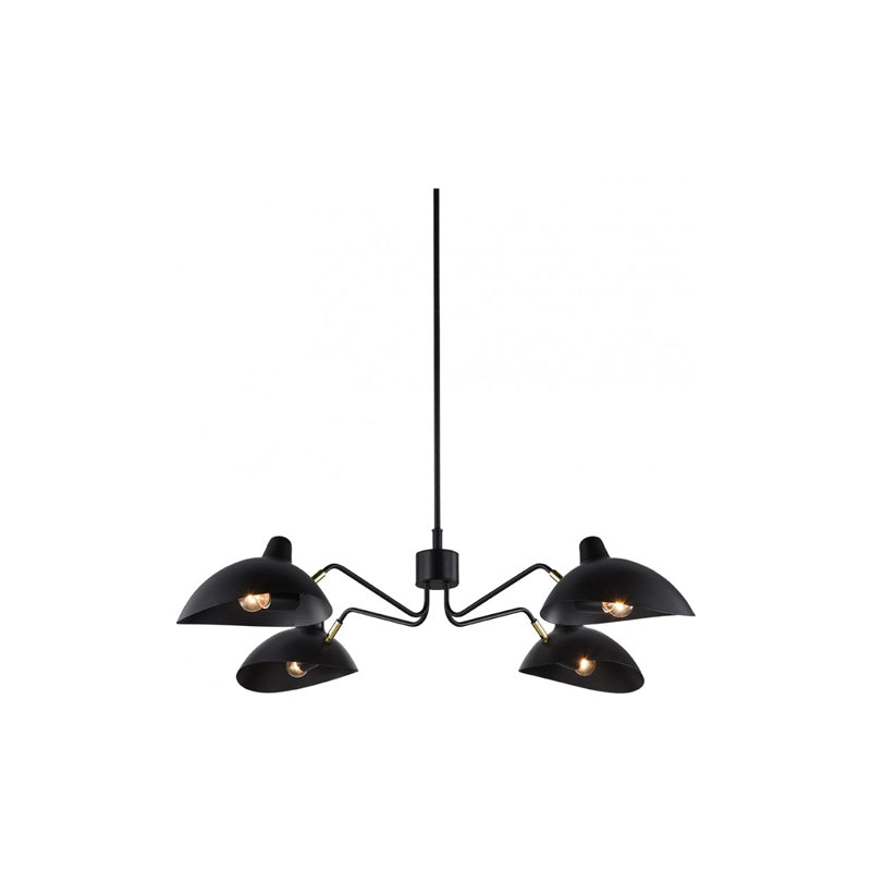 Droid 4 Light Black Chandelier