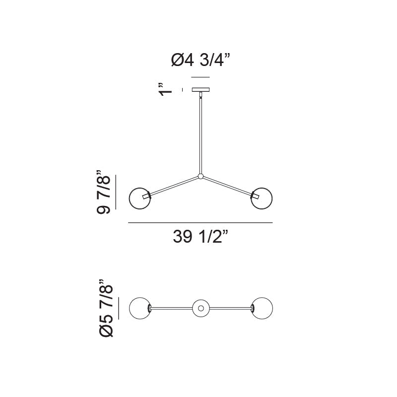Novo Double Pendant Gold
