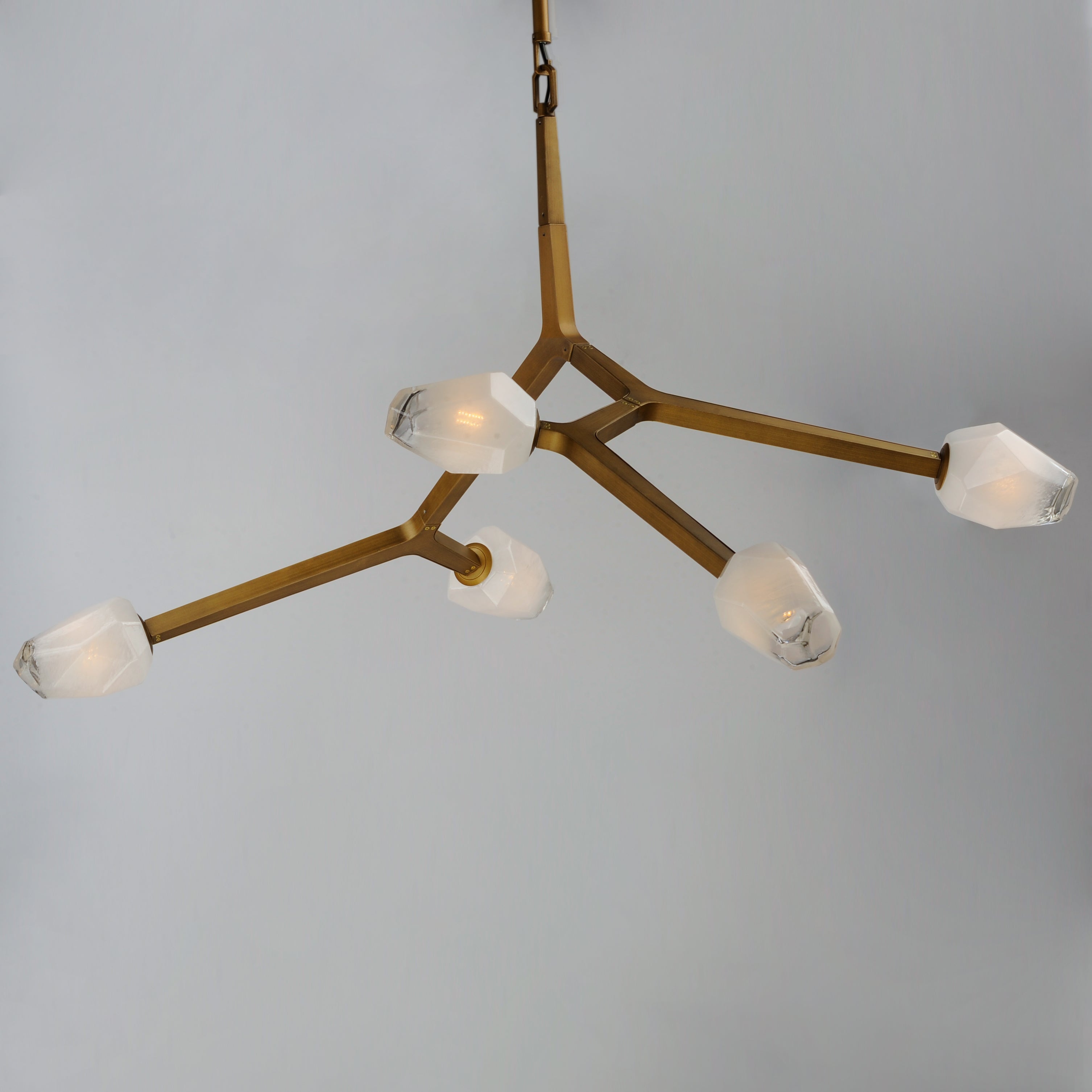 Blossom 5 Light Pendant Brass