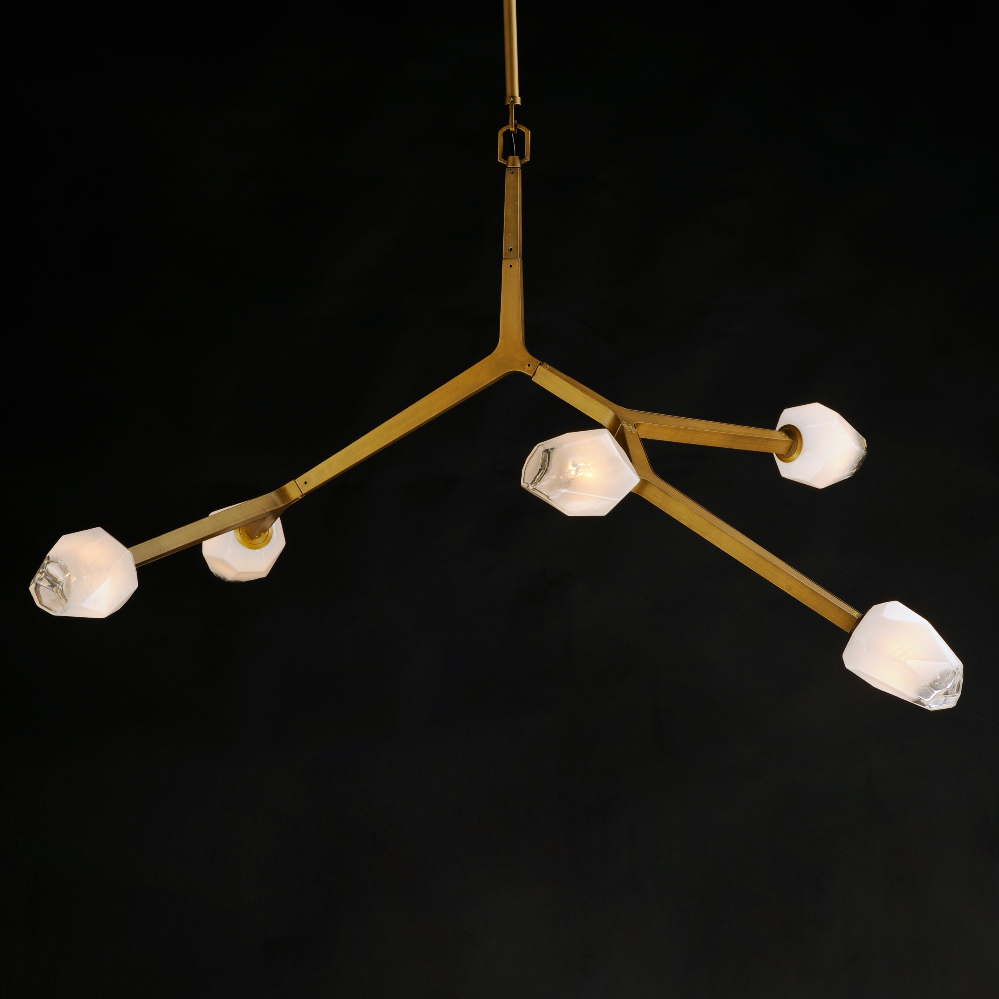 Blossom 5 Light Pendant Brass