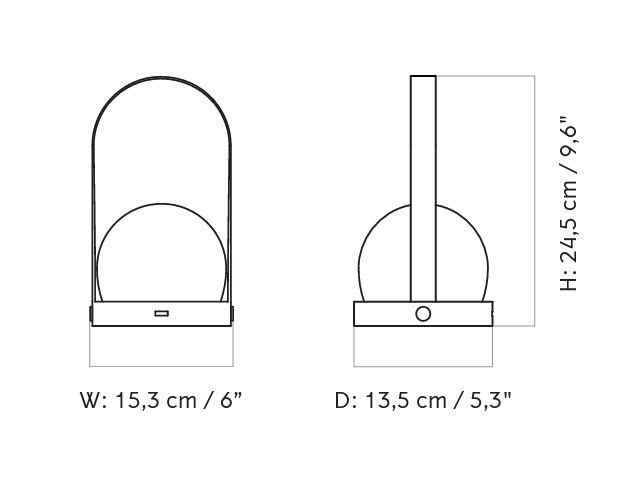 Carrie Table Lamp Burned Red