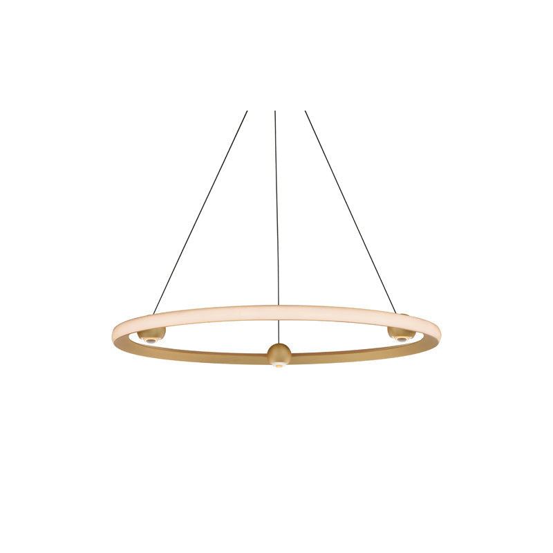 Nodes 32" Pendant Gold