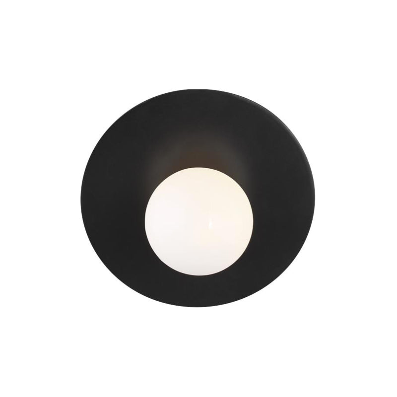 Nodes Large Angled Sconce Black