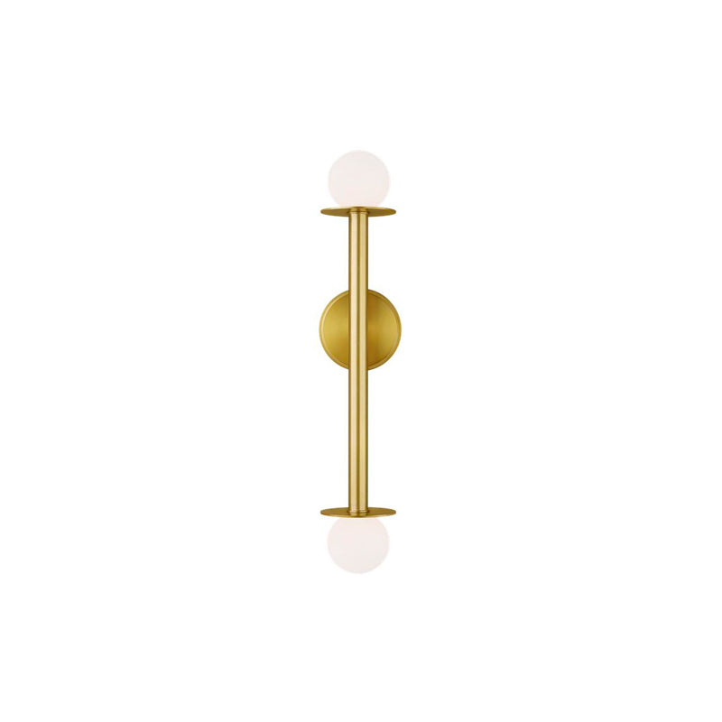 Nodes Double Sconce Brass