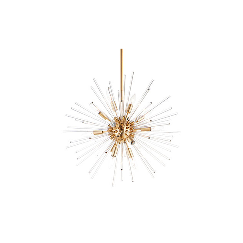 Polaris 12 Light Chandelier Satin Brass