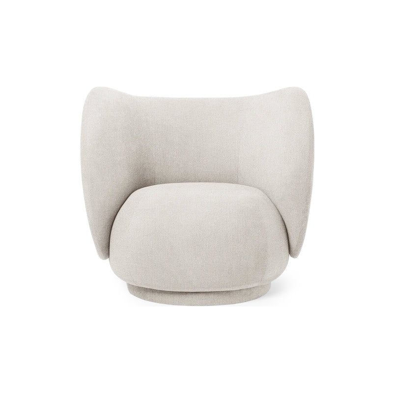 Rico Lounge Chair Buclé Off White