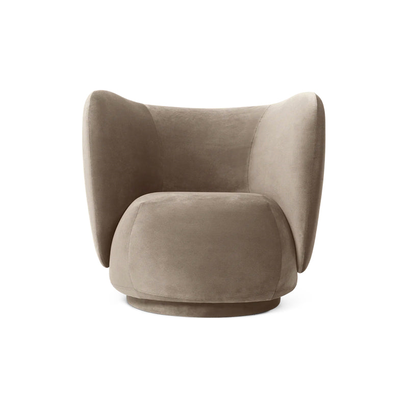 Rico Lounge Chair Rich Velvet Beige
