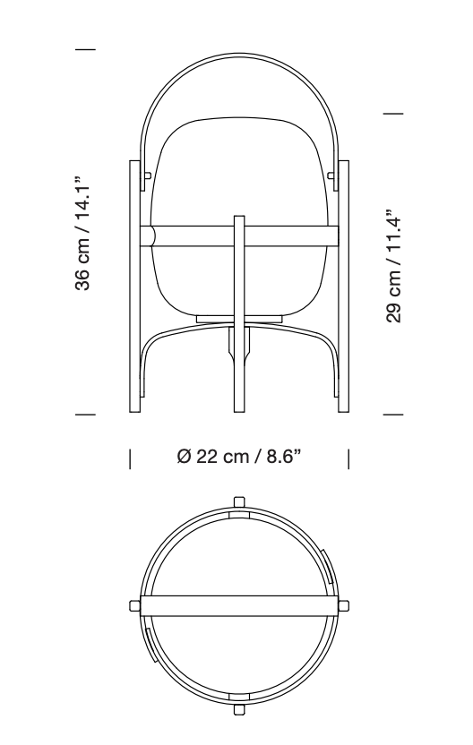 Cestita Batería Cristal