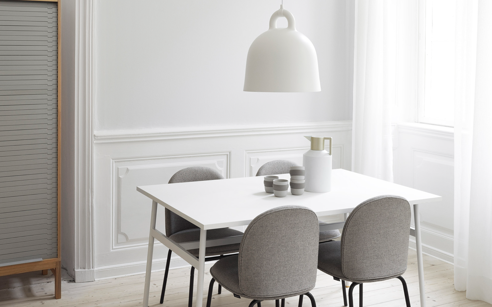 Bell Suspendida Grande Blanca