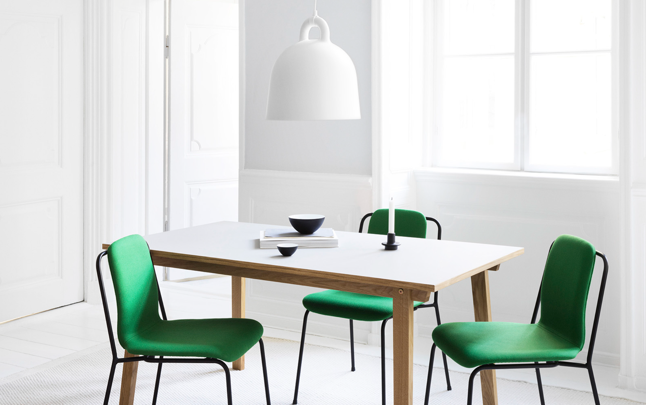 Bell Suspendida Mediana Blanca