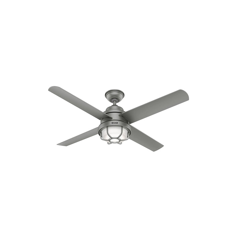 Ventilador de Techo Searow Exterior Luz LED 54 Pulgadas Plateado Mate
