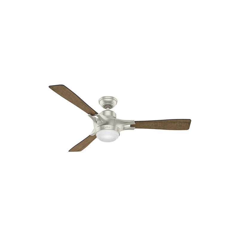 Ventilador de Techo Signal con Luz y WI FI 54 pulgadas Niquel Mate