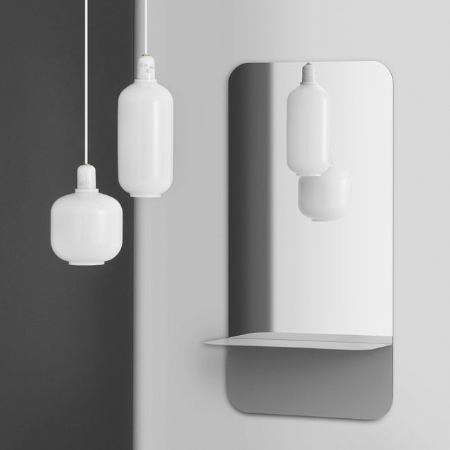 Amp Lamp Large White/White