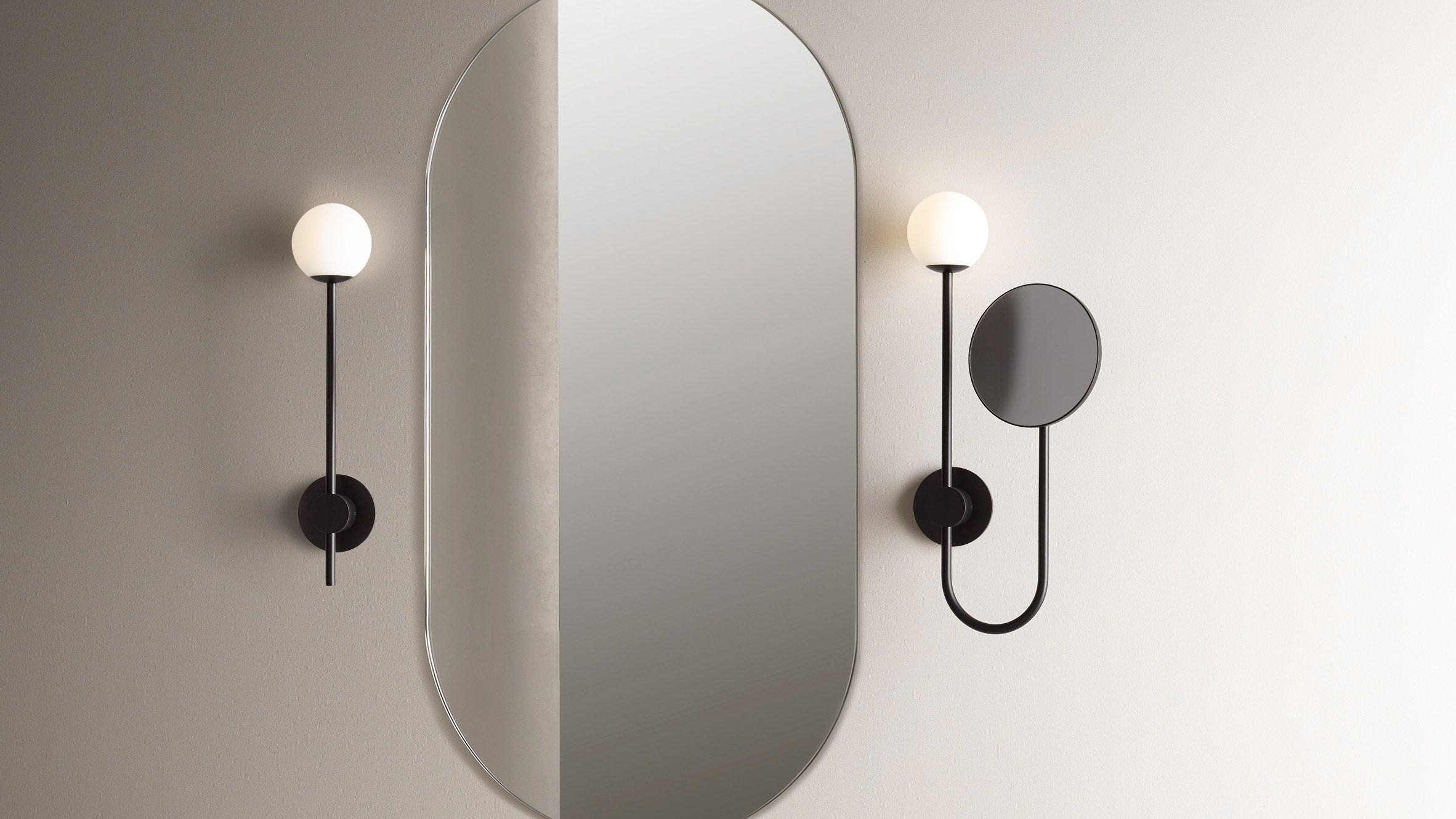 Orb Mirror Sconce