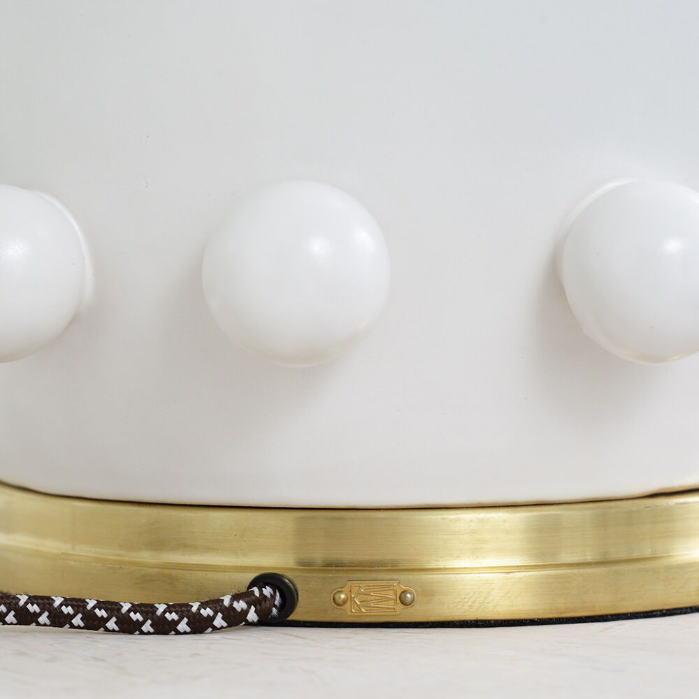 Linden Medium Lamp Plaster White