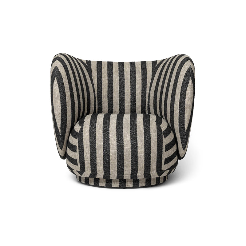 Rico Lounge Chair Swivel Sand/Black