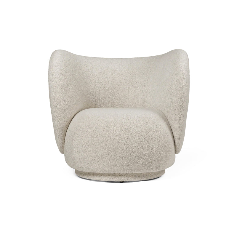 Rico Lounge Chair Swivel Off-White/Sand