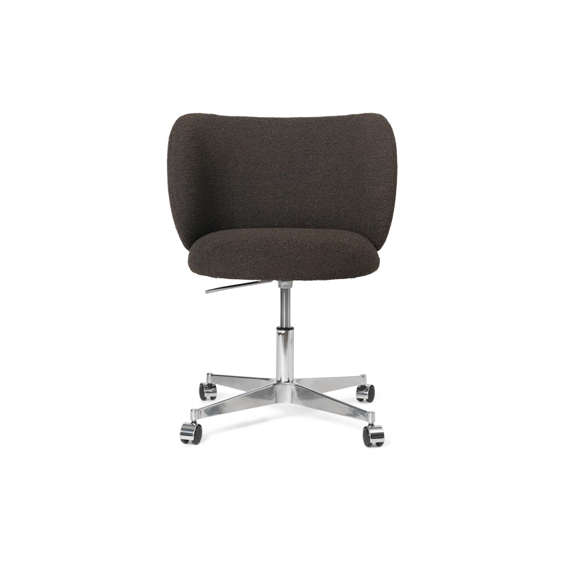 Rico Dining Chair Castors Dark Brown