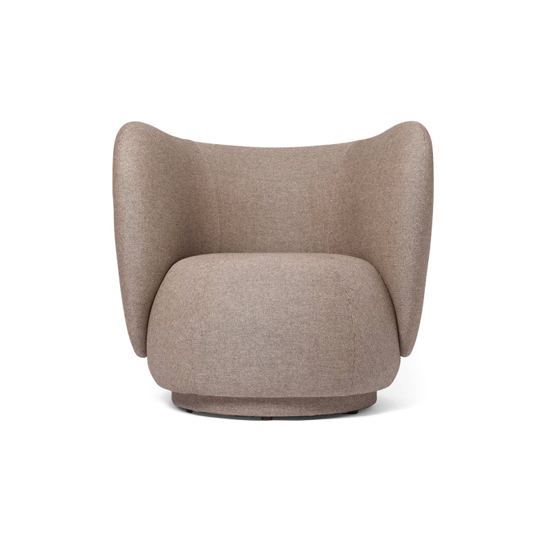 Rico Lounge Chair Swivel Main Line Flax Coffee