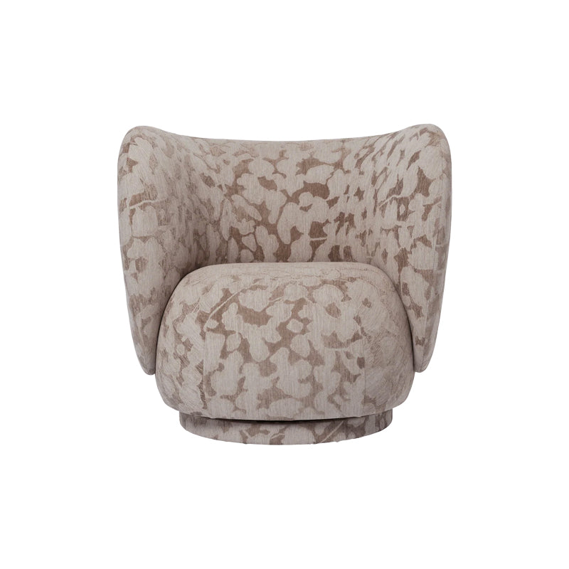 Rico Lounge Chair Swivel Taupe