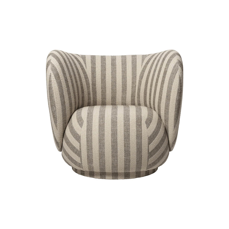 Rico Lounge Chair Swivel Sand/Off-White