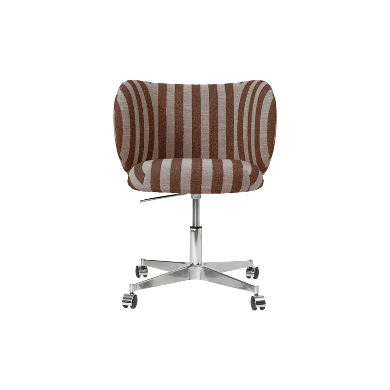Rico Dining Chair Castors Sand/Chocolate
