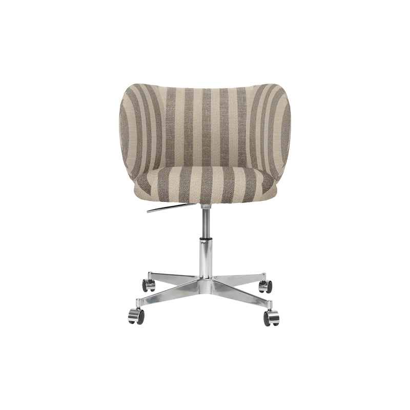 Rico Dining Chair Castors Sand/Off-White