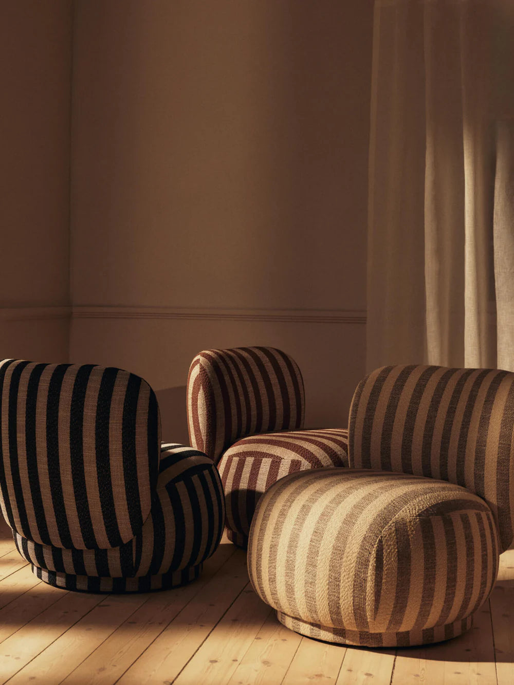 Rico Piccolo Lounge Chair Sand/Chocolate