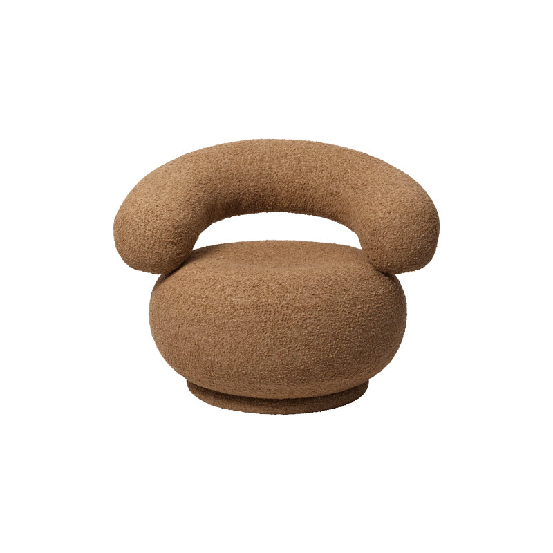 Orbo Lounge Chair Swivel Brown