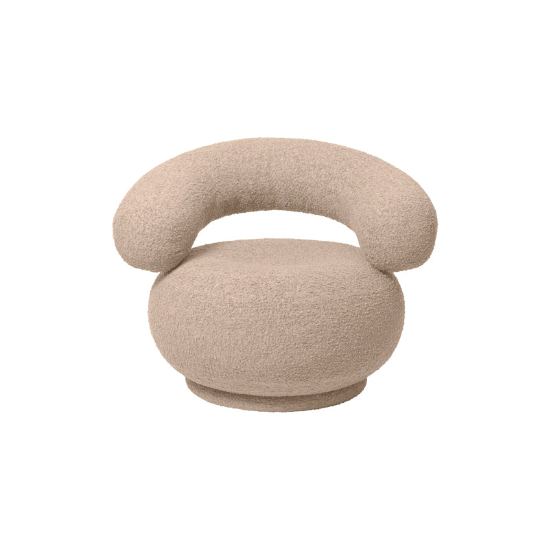 Orbo Lounge Chair Swivel Beige