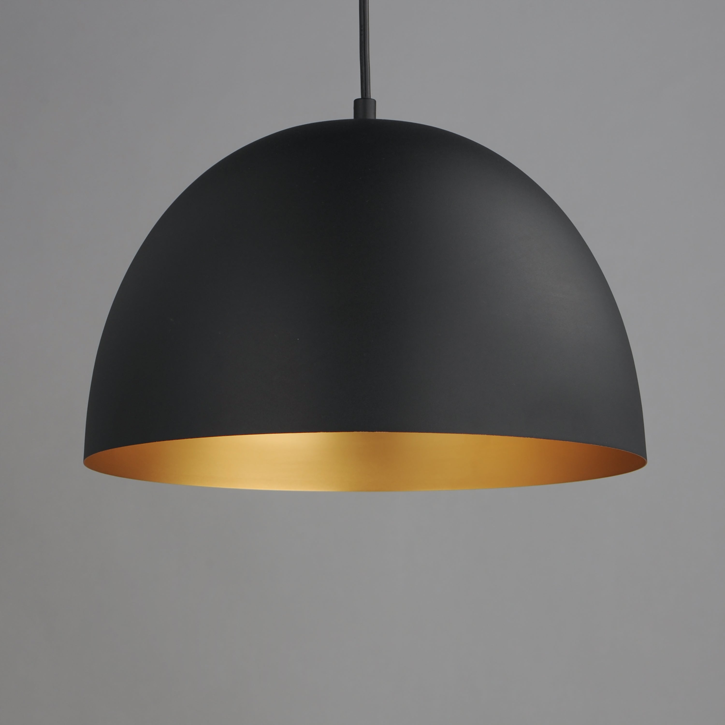 Tova Medium Pendant Black/Gold