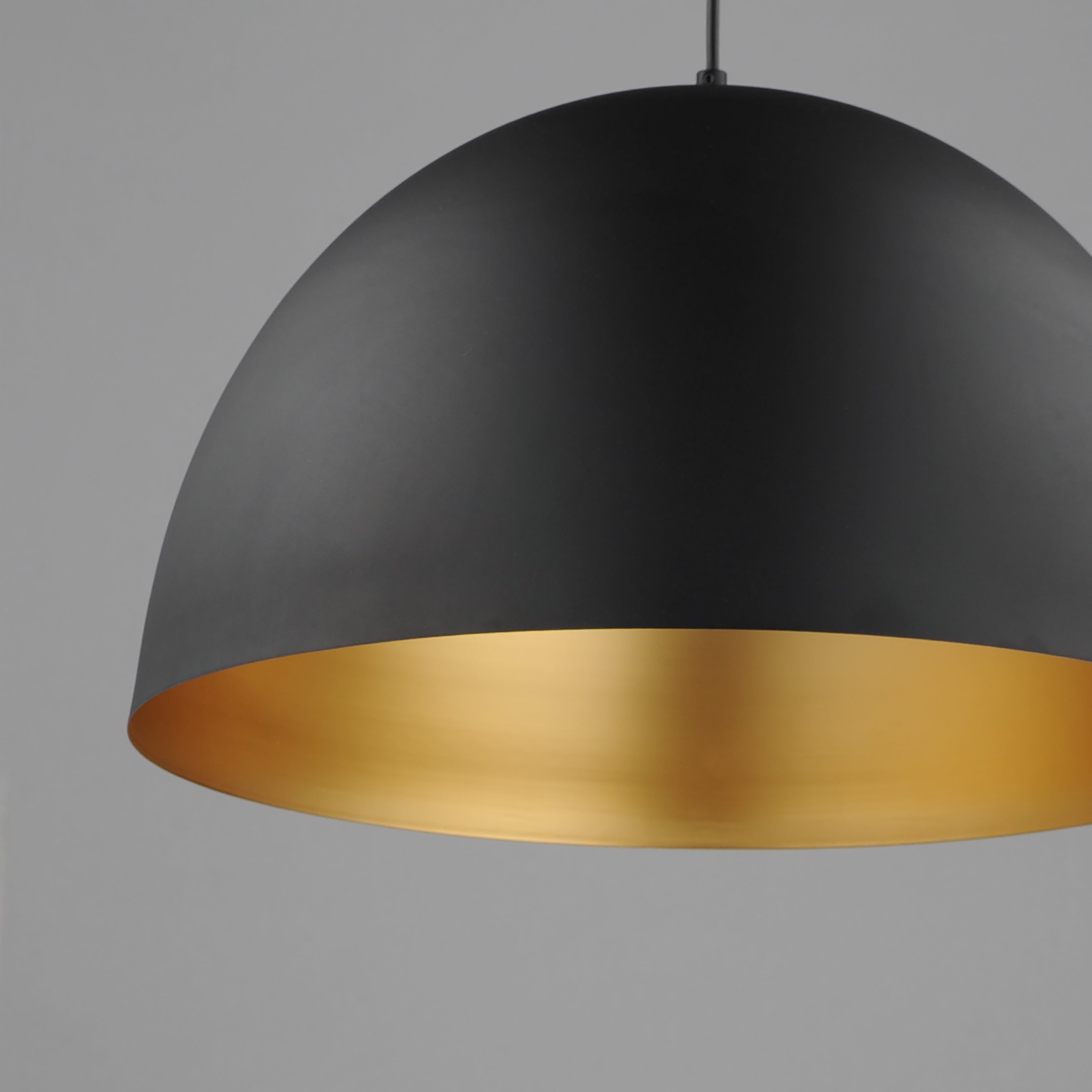 Tova Large Pendant Black/Gold