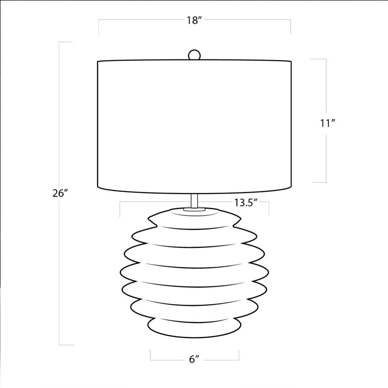 Accordion Table Lamp Round