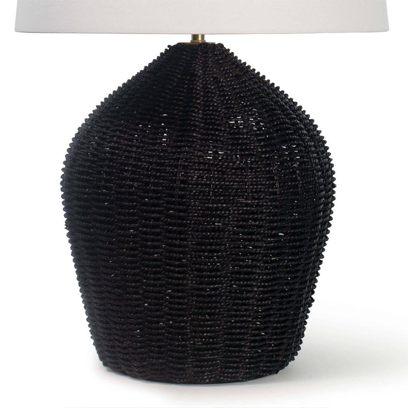 Georgian Table Lamp Black