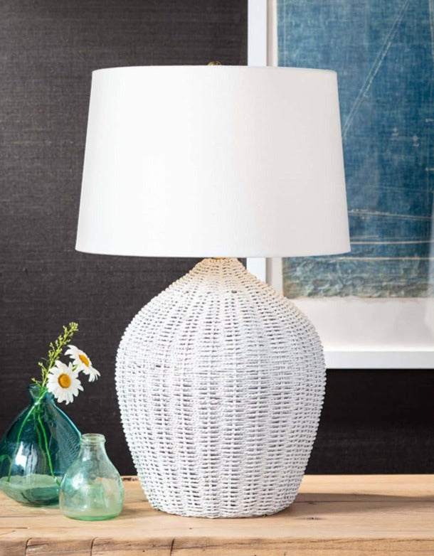 Georgian Table Lamp White