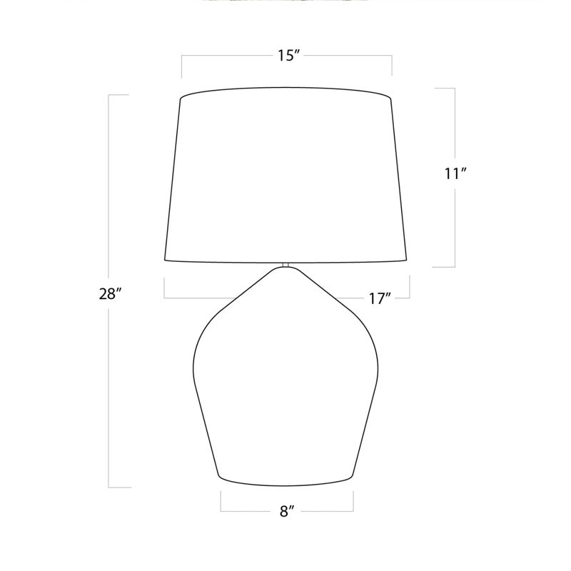 Georgian Table Lamp White