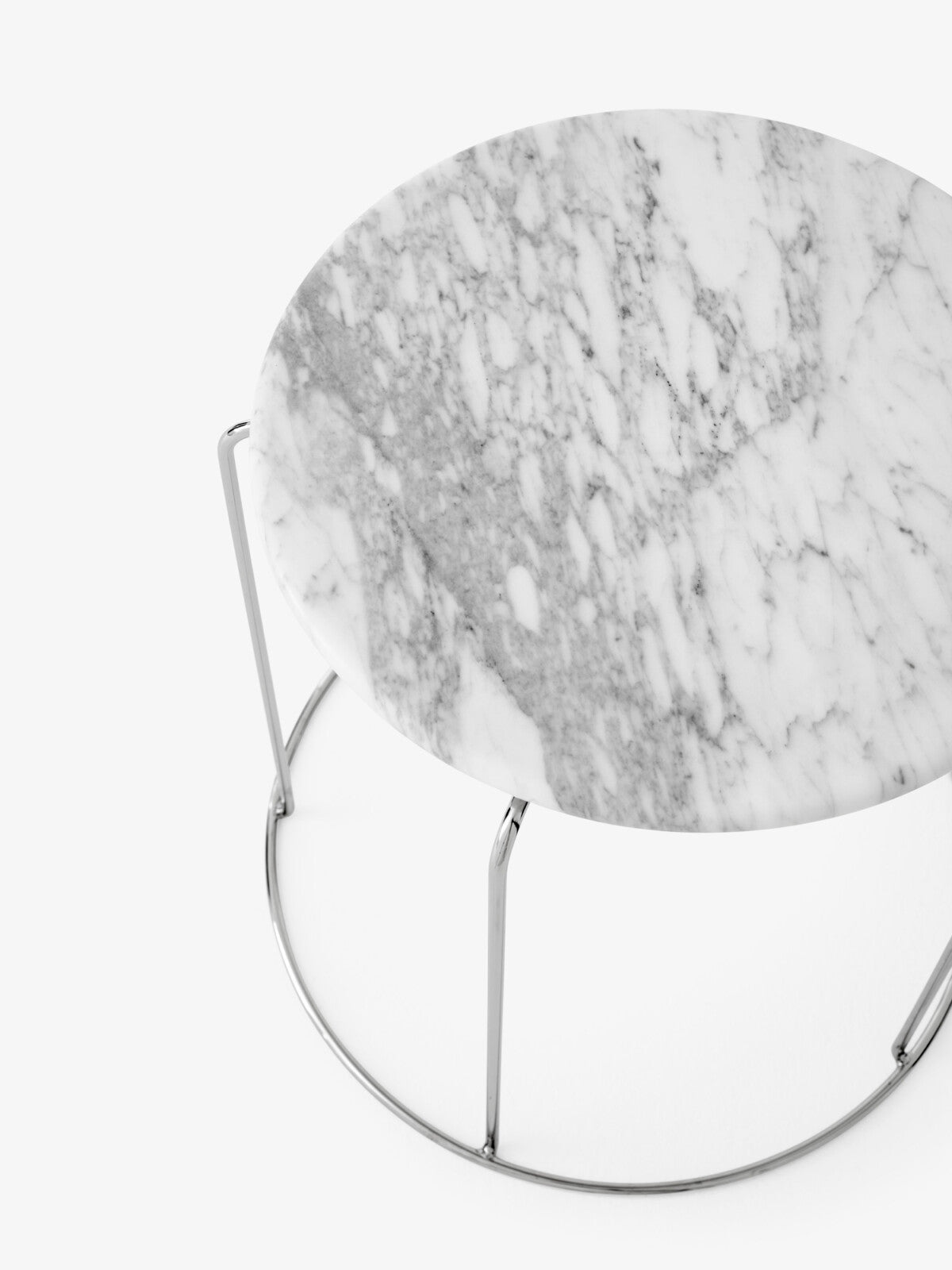 Ware Stool Marble Top VP11 Bianco