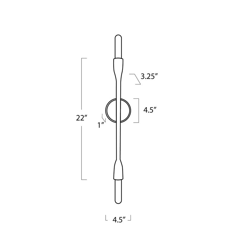 Cobra Double Sconce Bronze