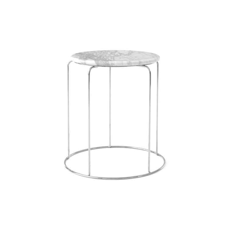 Ware Stool Marble Top VP11 Bianco