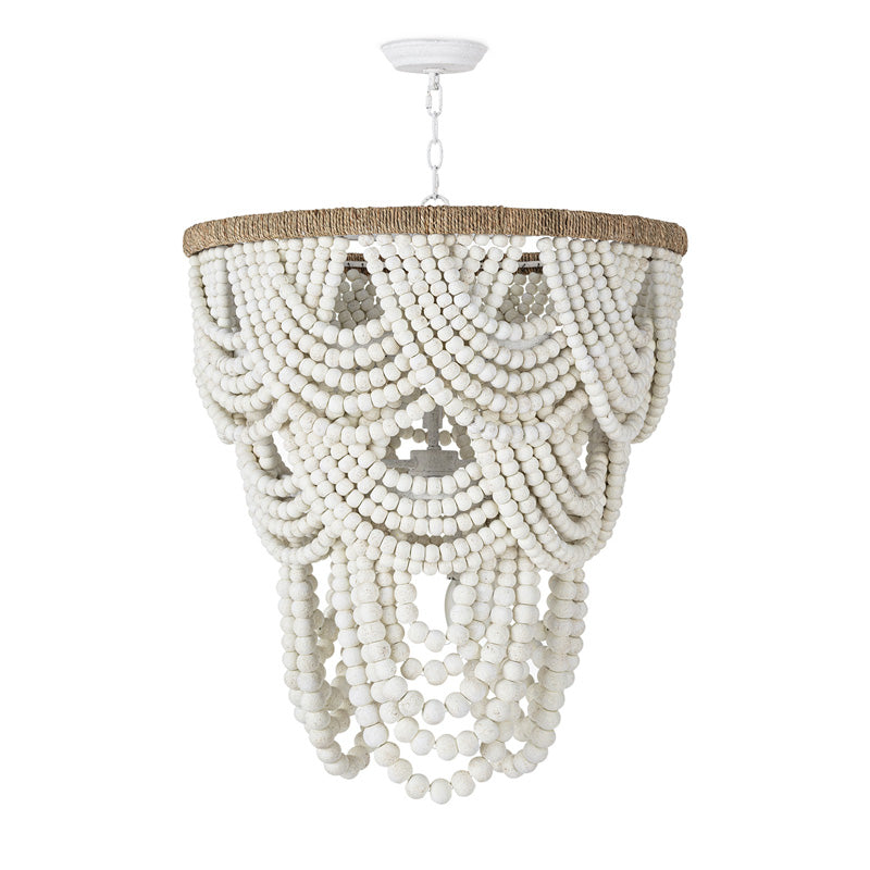 Lorelei Wood Bead Chandelier