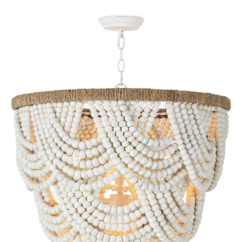 Lorelei Wood Bead Chandelier