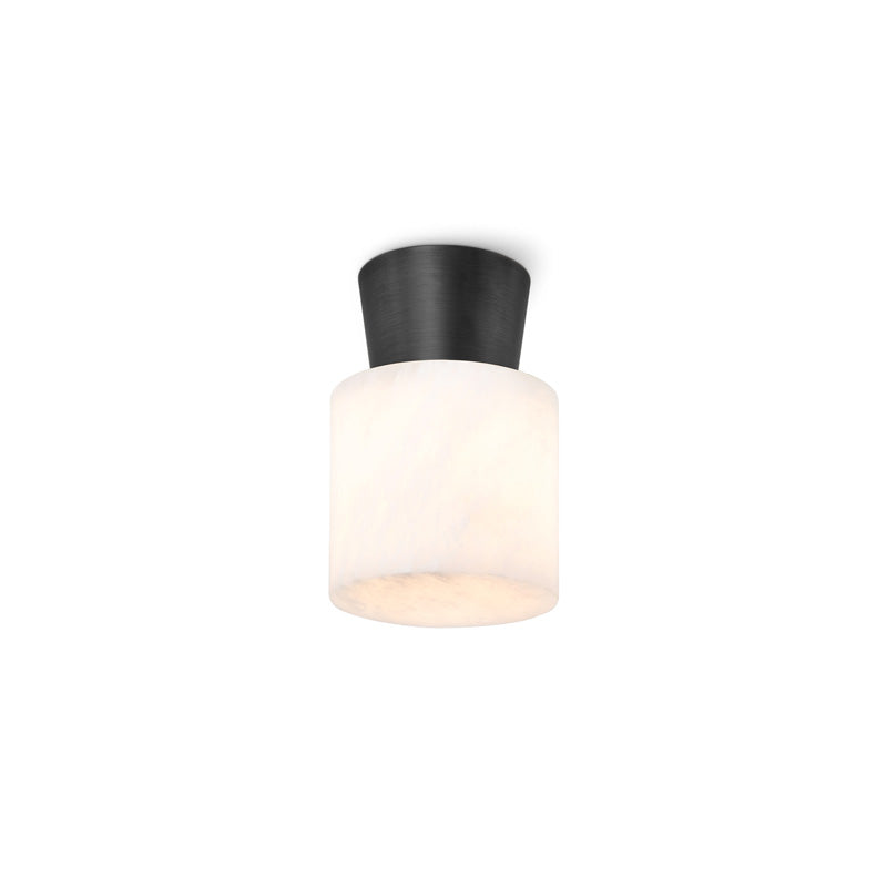 Hazel Alabaster Flush Mount Bronze