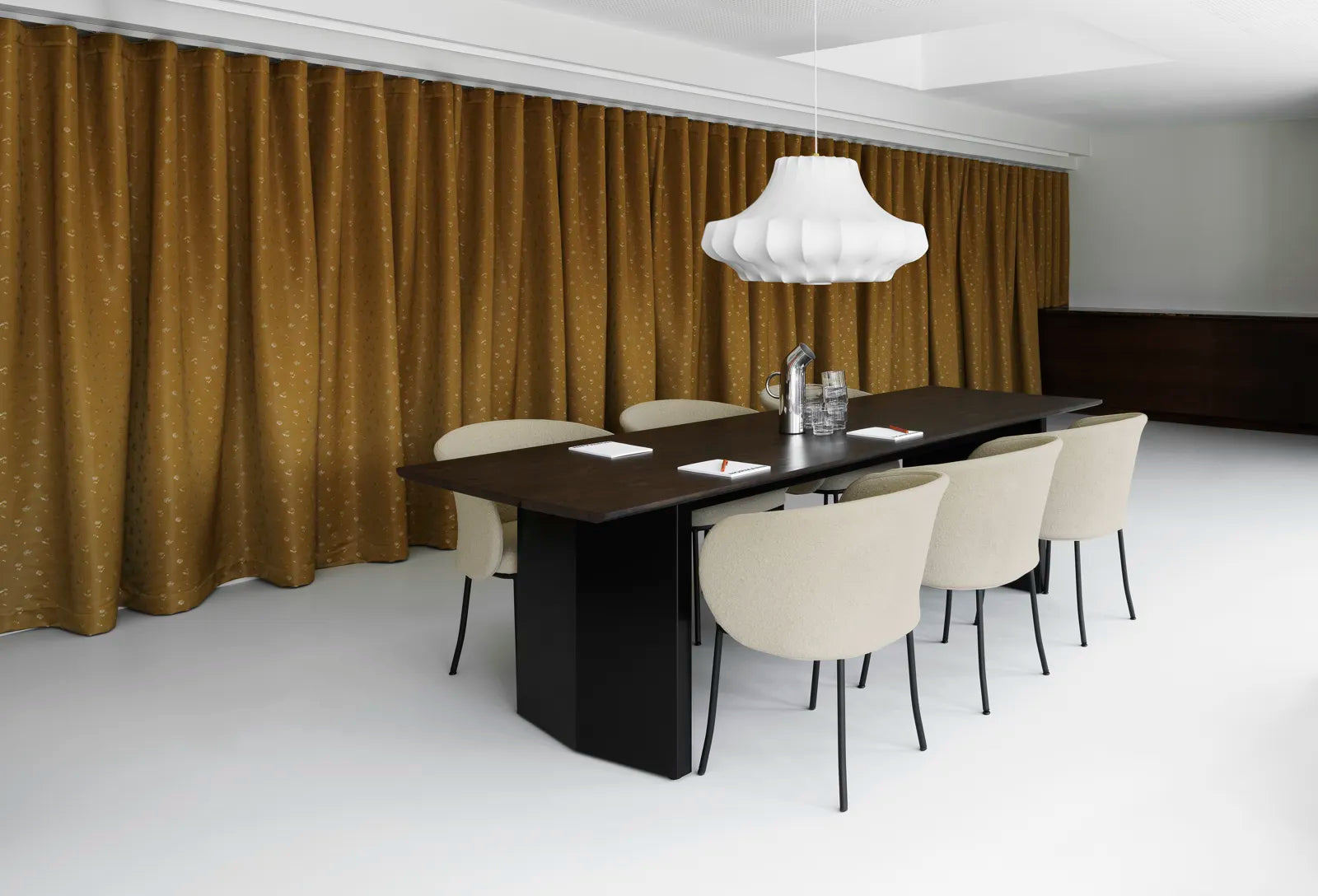 Panel Table Large Black/Dark Brown