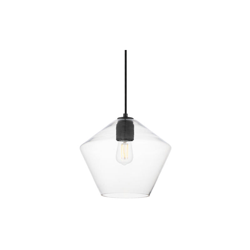 Geode Large Pendant Black