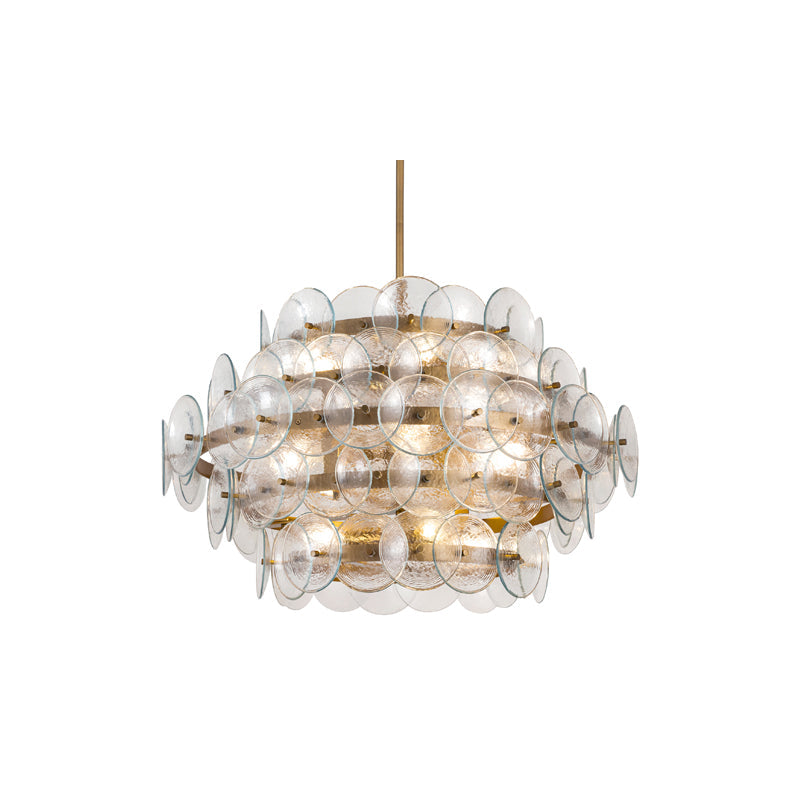Loren 12 Light Chandelier Brass