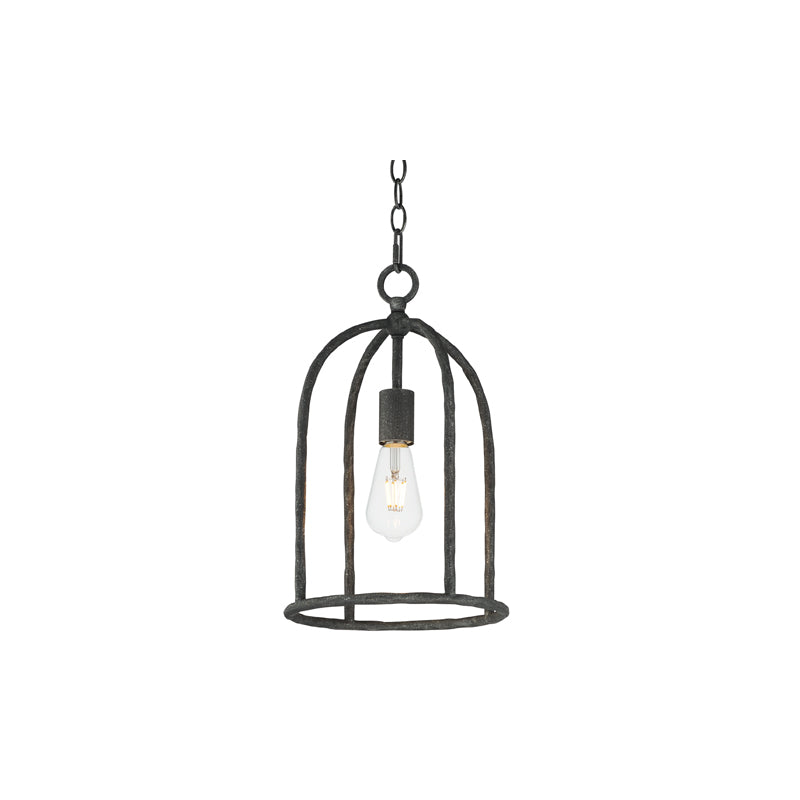 Martel 1 Light Pendant Black