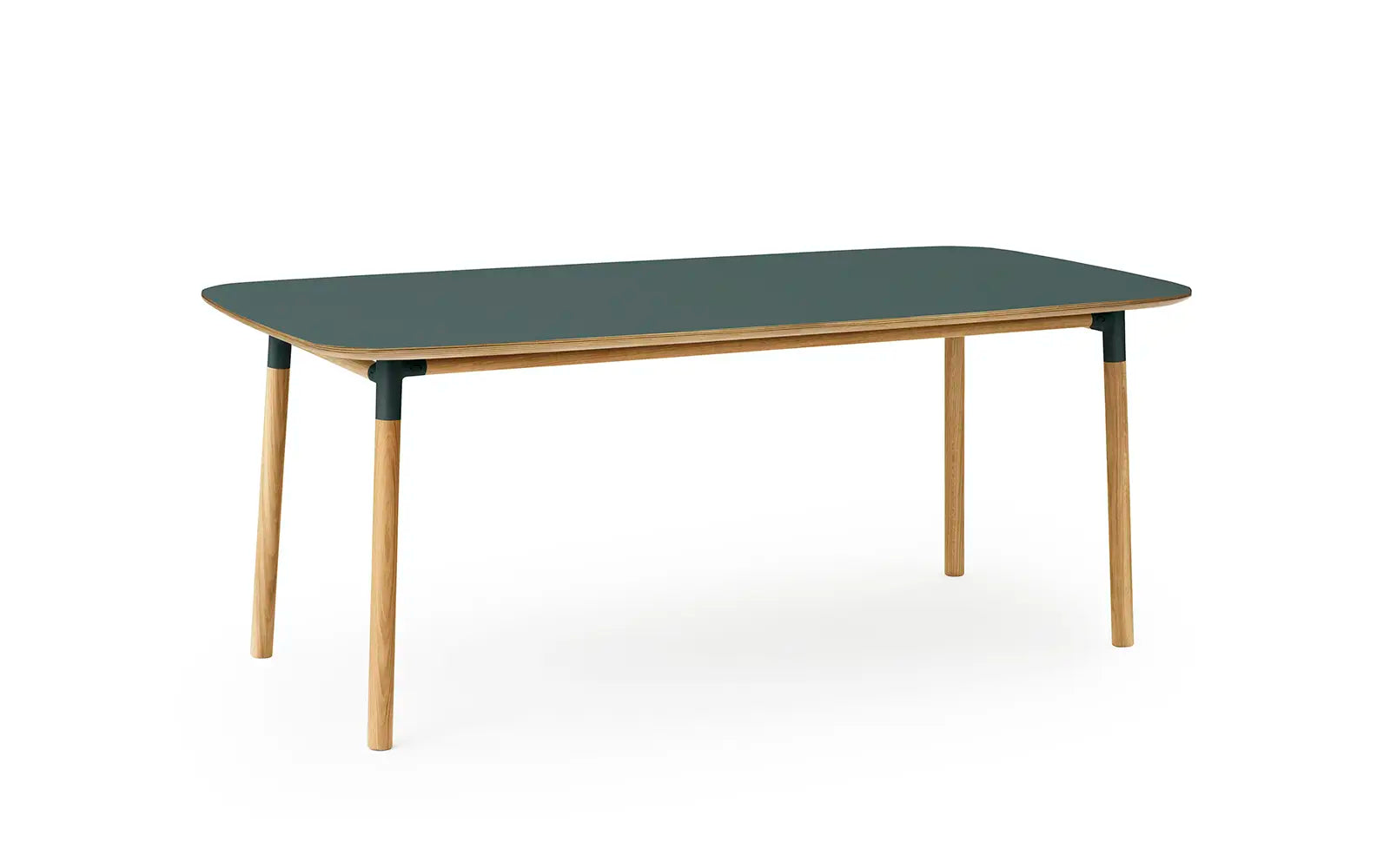 Form Table Large Green/Oak