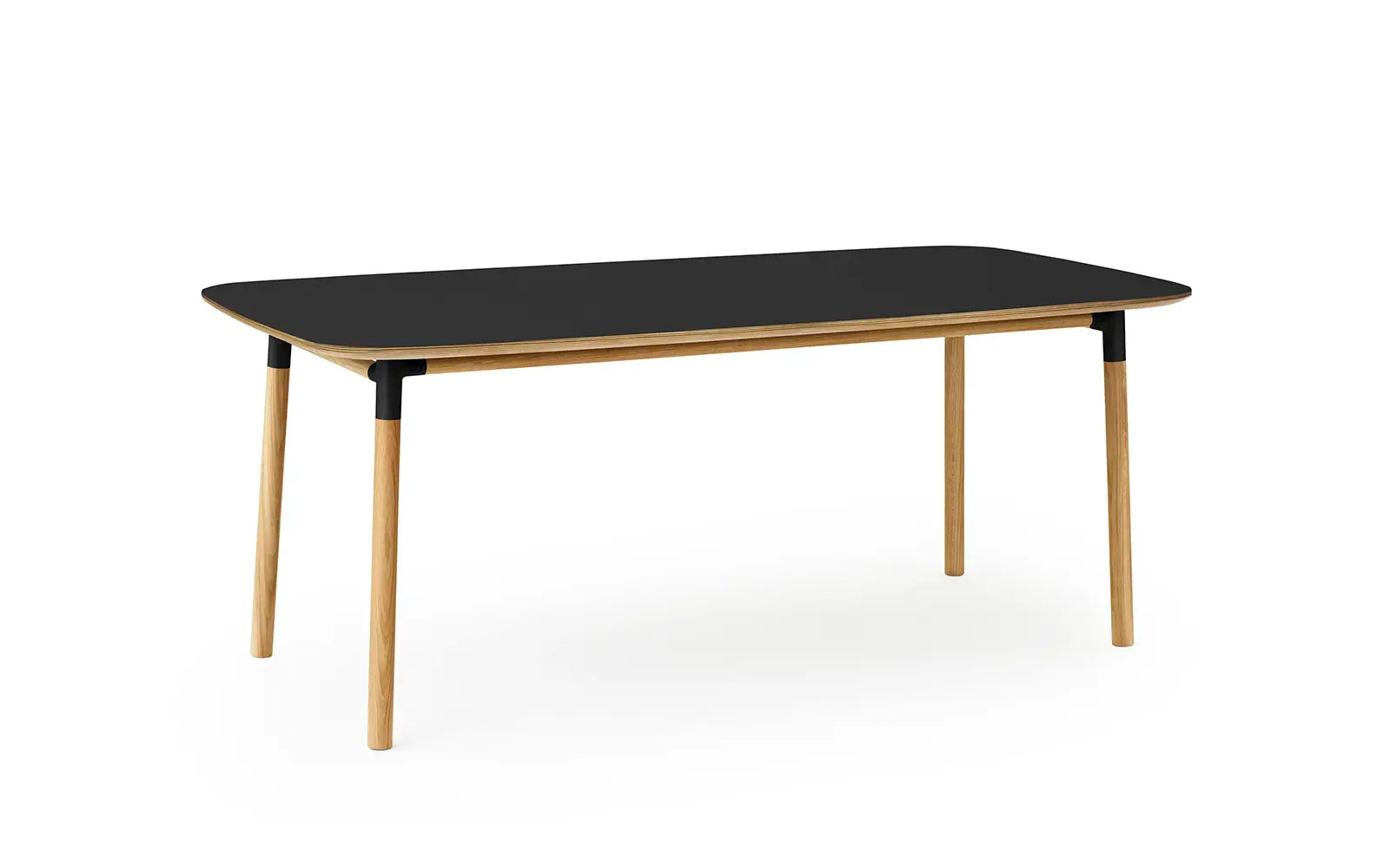 Form Table Large Black/Oak