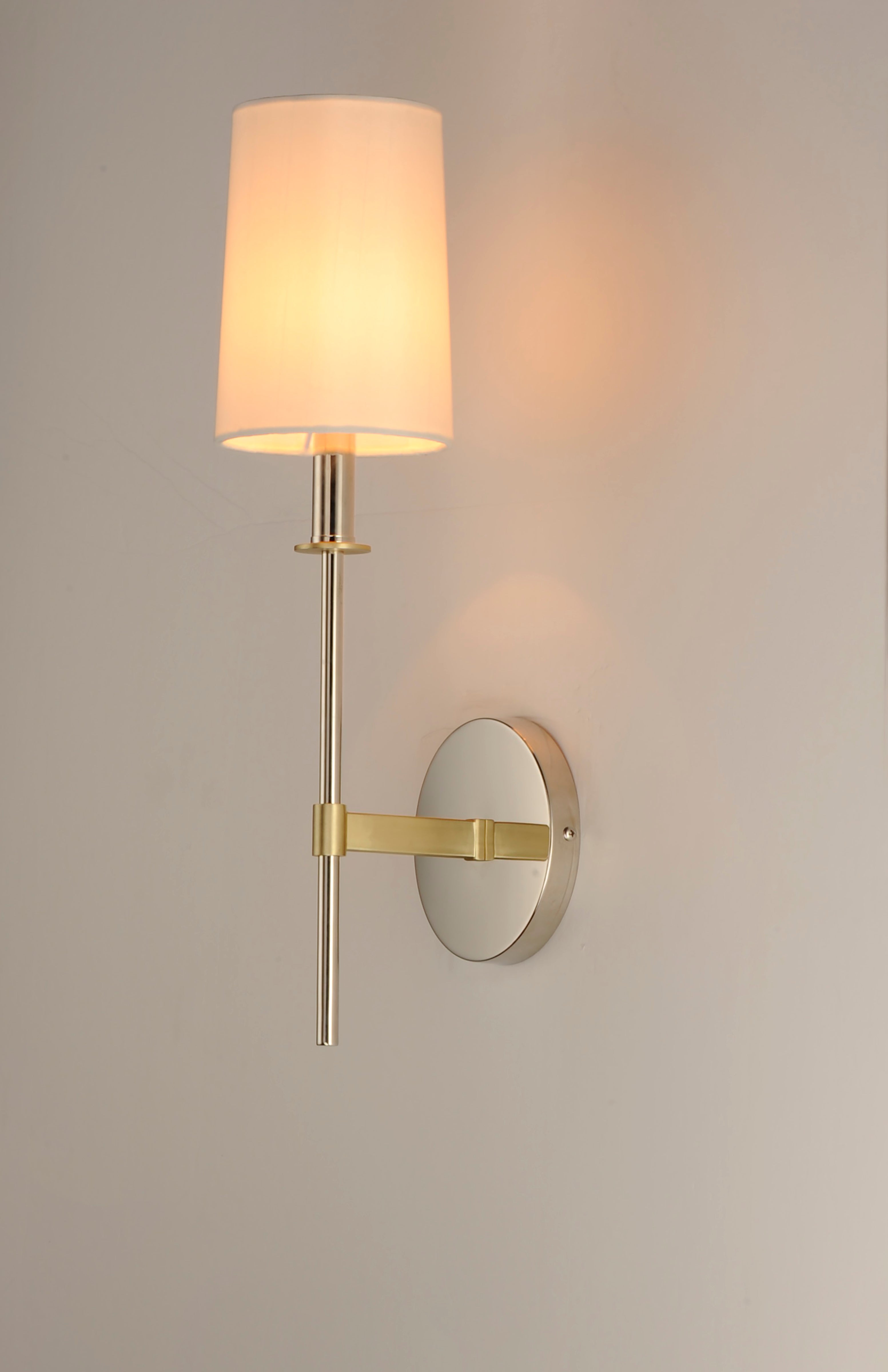 Uptown Sconce Brass/Nickel